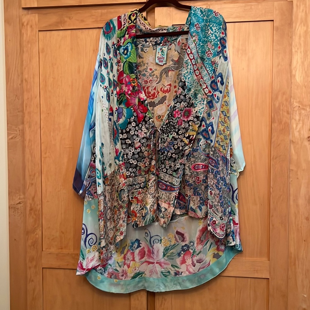 Johnny Was Vintage Silk Kimono